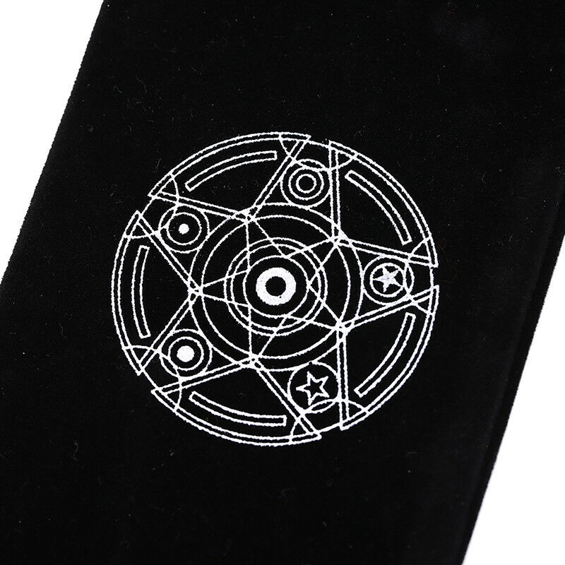 velvet tarot card storage bag six-pointed star pattern board game card ba.l8