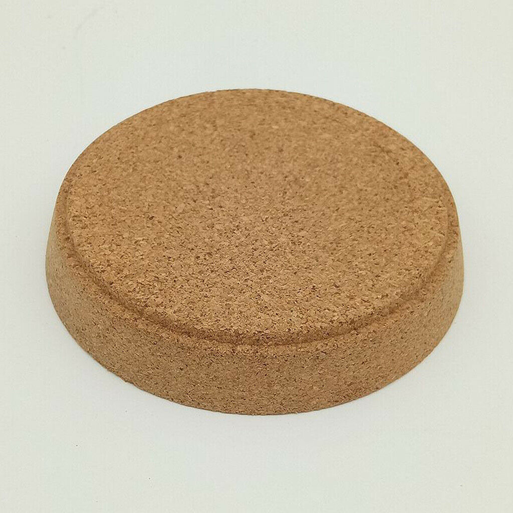 5x 10.3cm Round Natural Cork Coasters Heat Resistant Absorbent Cup Mat Decor