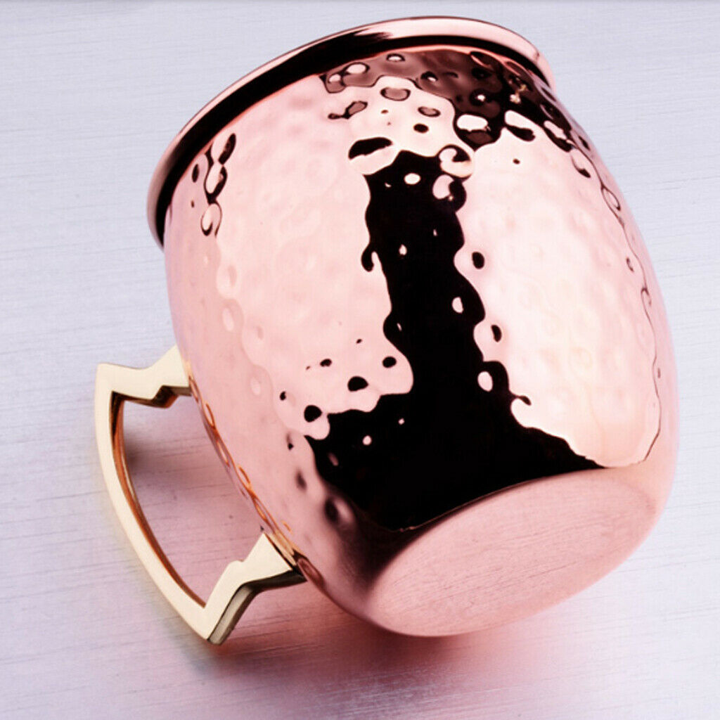 2pcs Moscow Mule Stainless Steel Cups with Copper Finish for Hot Drinks 530ml