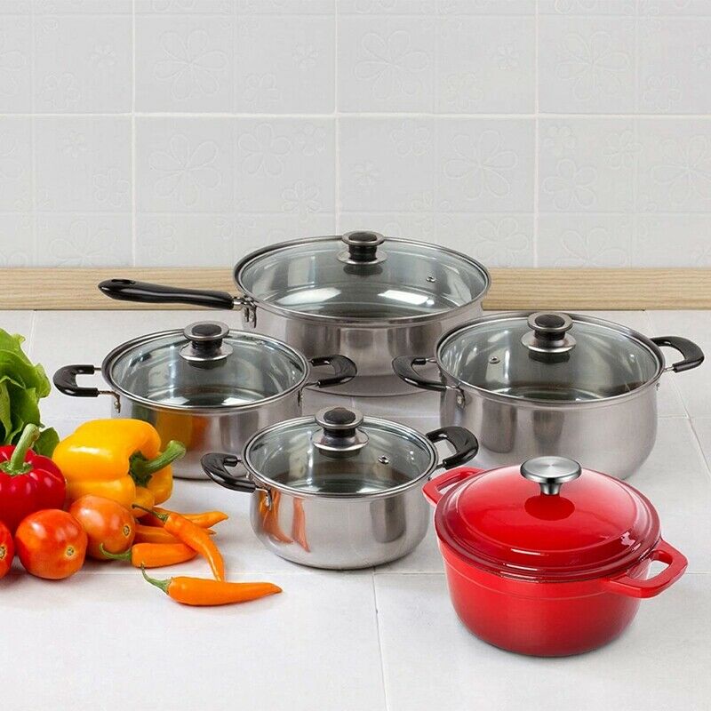 4 Sets Dutch Oven Knob Stainless Steel Replacement Knob Pot Lid Handle for LU6J5