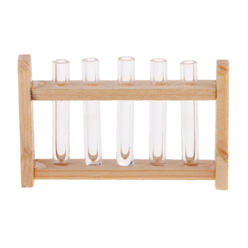Test Tube Holder Rack Test Support Tubes Tray Plate Suitable for Wood Laboratory
