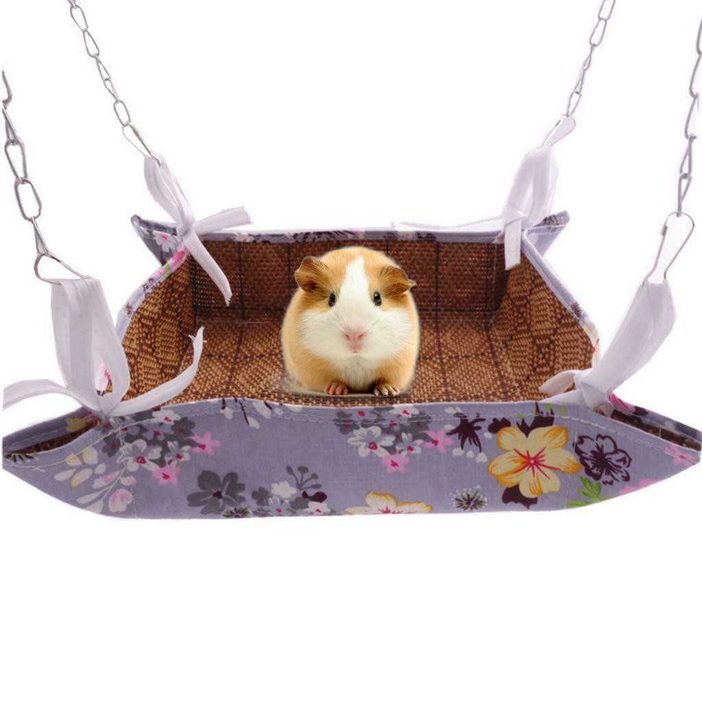 Hamster Gerbil Squirrel Guinea Pig Hammock Hanging Bed Summer Cool 12"x12"