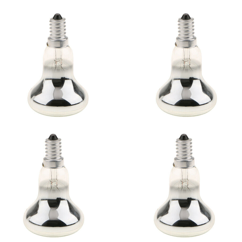 4Pcs New Clear 40W R50 Reflector Spot Lights,  Lamp Bulb, Small Screw SES