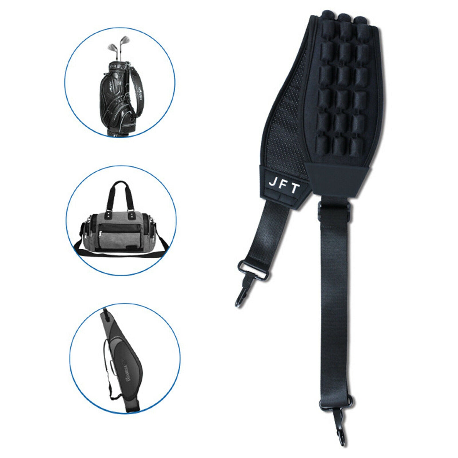 Golf Bag Single Shoulder Strap Thick Replacement Strap Adjustable Belt