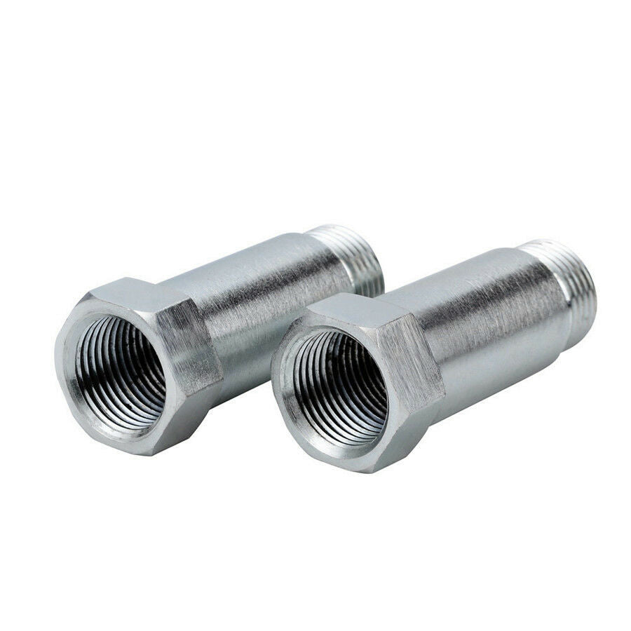 2Pcs New Straight O2 Oxygen Sensor M18 X 1.5 CEL 45mm Extension Spacer Extender