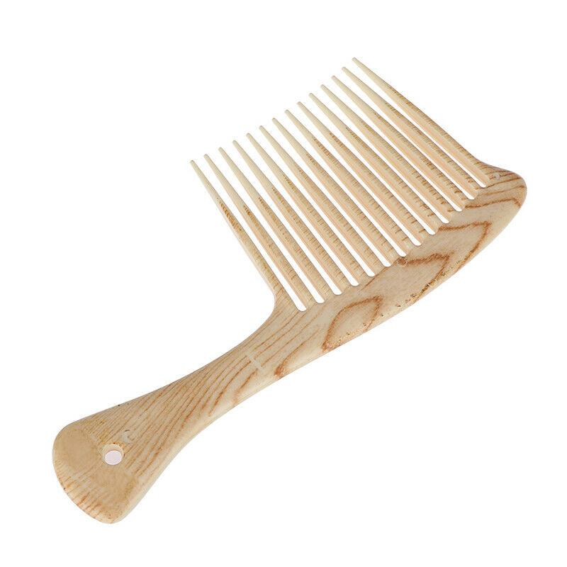 1X Large Wide Tooth Comb Hair Detangling Hairdressing Rake Comb Suitable  .l8