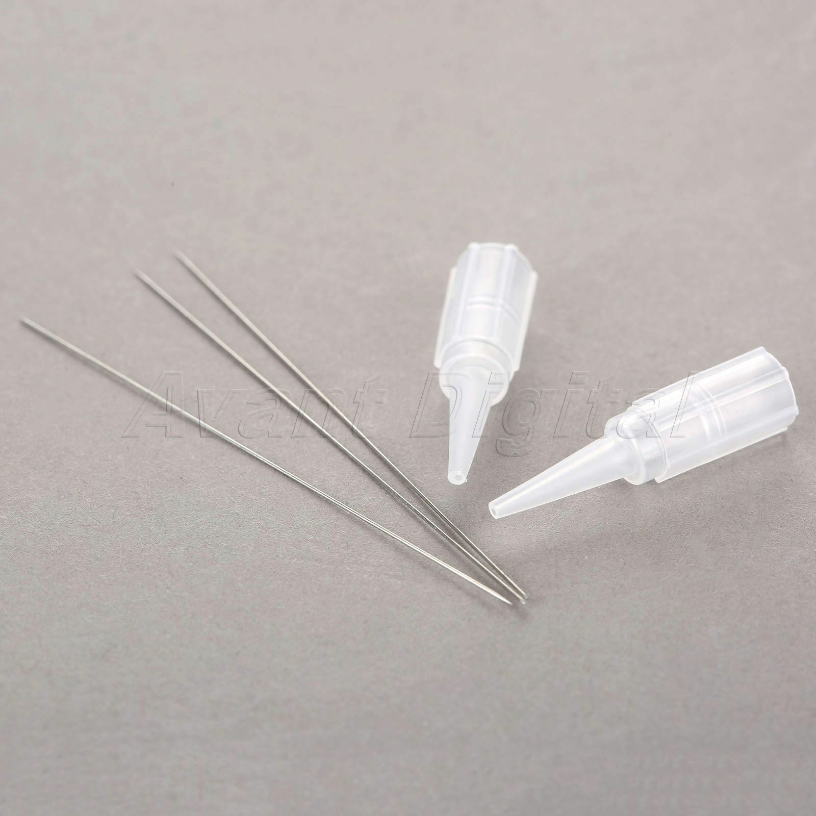 50pcs Stainless Steel 1R Eyebrow Needles & 50pcs Needle Tips For Tattoo Machine