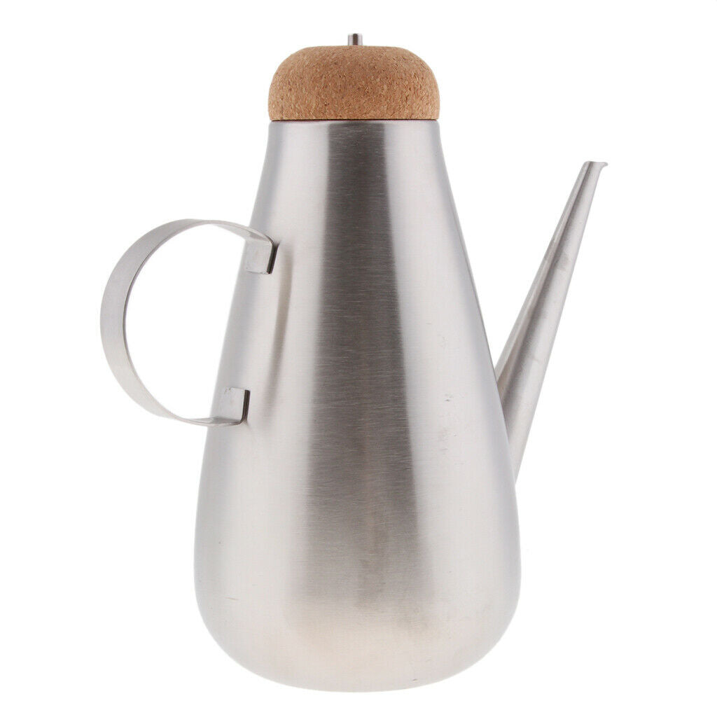 450ml Stainless Steel Olive Oil Can Drizzler Cruet Bottle Dispenser Spout