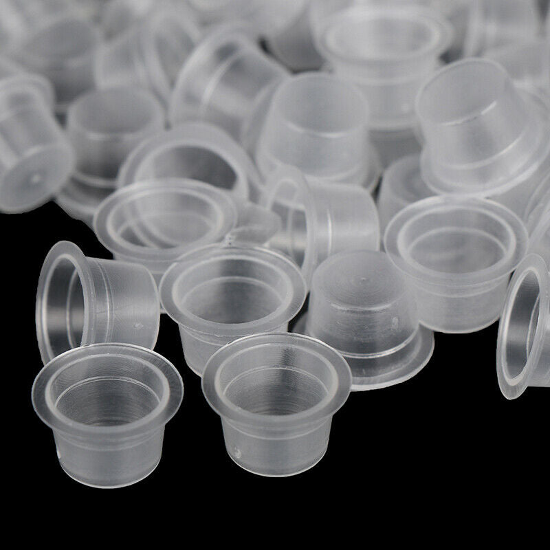 500pcs Tattoo Ink Cups Professional Tattoo Supplies Transparent Pigment CupsBDA