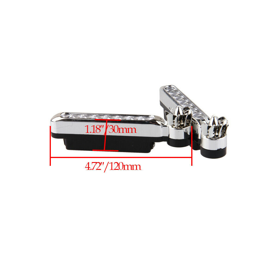 2Pcs Universal Car Wind Powered DRL Daytime Running Lights Fog Warning Head Lamp