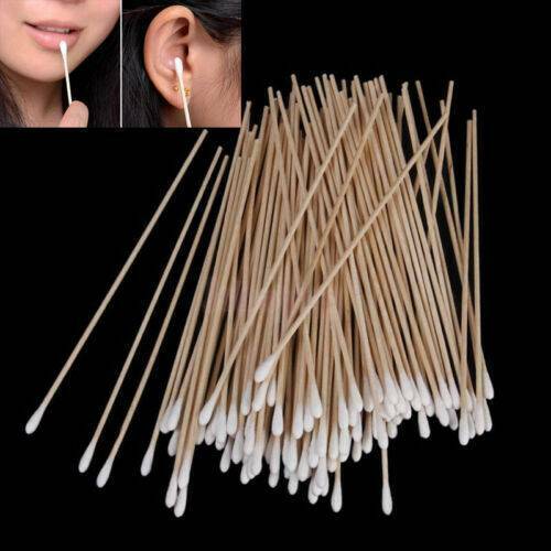 100Pcs 6 Inch Gun Cleaning Cotton Swabs Large Tapered Swabs Gun Clean Brush Set
