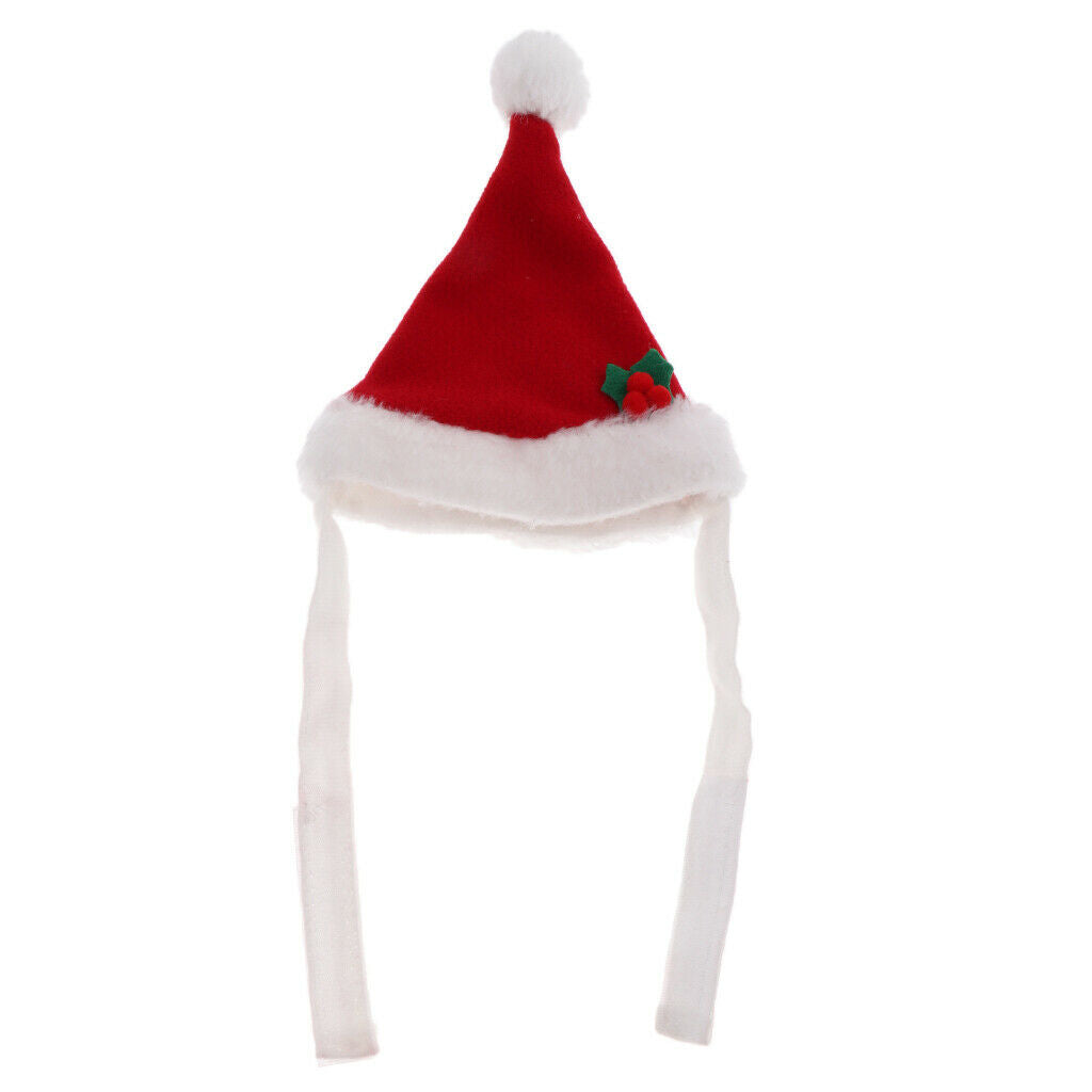 Dog Cat Pets Santa Hat Christmas Costume for Puppy Kitten Small Cats Dogs