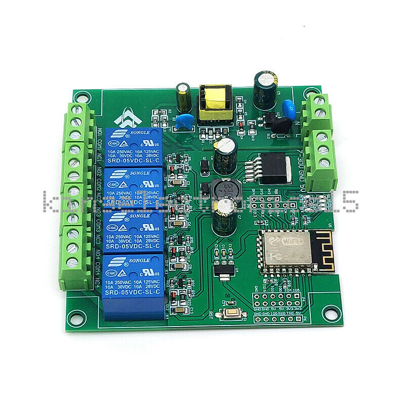1PCS ESP8266 WIFI 4 Channels Relay Module AC/DC ESP-12F Development Board