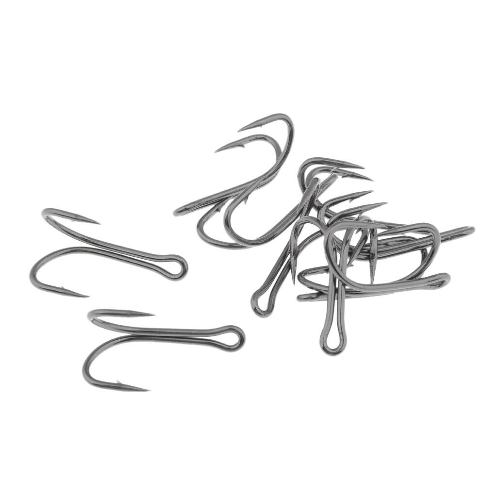 10 Pieces High carbon steel Double hooks Strong Dual Fishing hooks Frog Toad