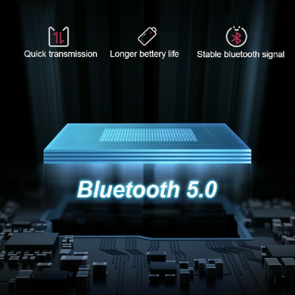 Bluetooth Headset Handsfree Wireless Earpiece Waterproof Earphone Stereo Earbuds