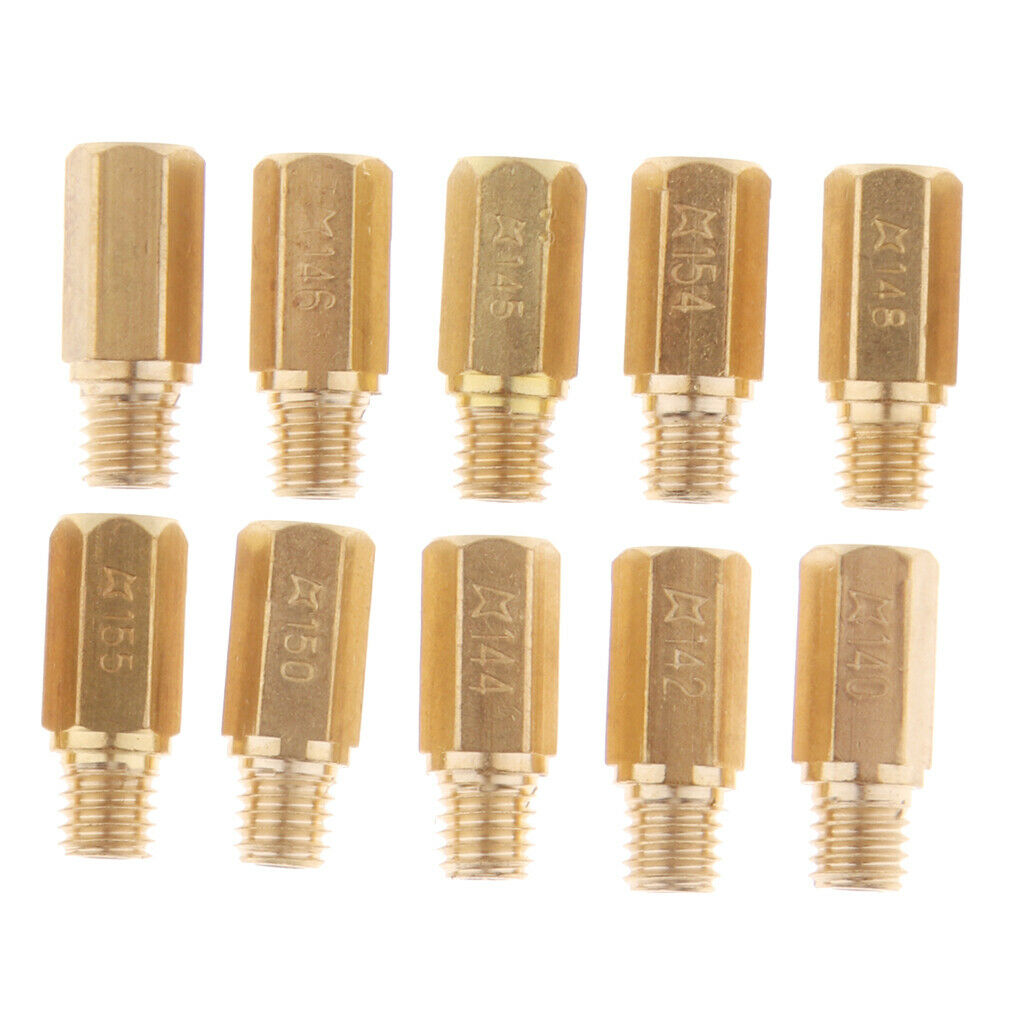 10Pcs Carburetor Main Jet Injectors Nozzle Kit for   OKO CVK KOSO PWK
