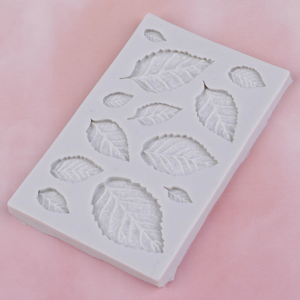 Rose leaves silicone soap mold kitchen accessories cake molds cookies cake tools