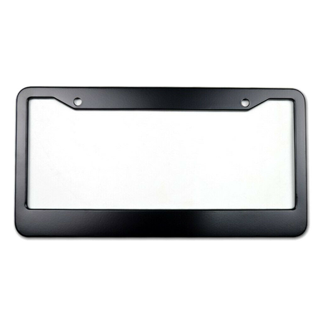 Metal Aluminium Anodized Car License Plate Frame Blank Black Waterproof