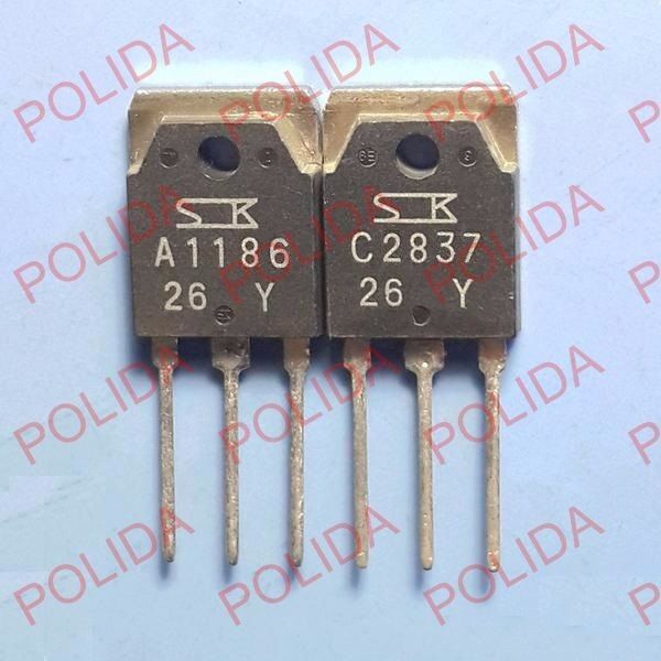 1pairs OR 2PCS SANKEN TO-3P 2SA1186-Y/2SC2837-Y 2SA1186/2SC2837 A1186/C2837