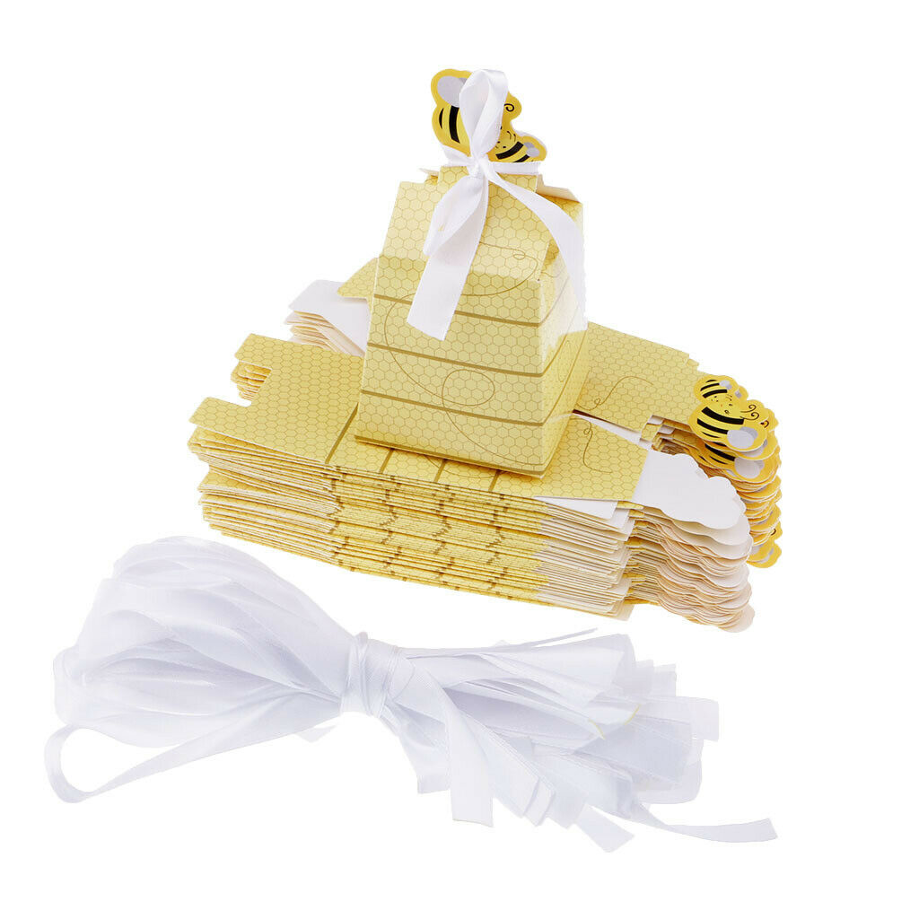 50x Ribbons Candy Box Candy Favor Chocolate Gift Decoration