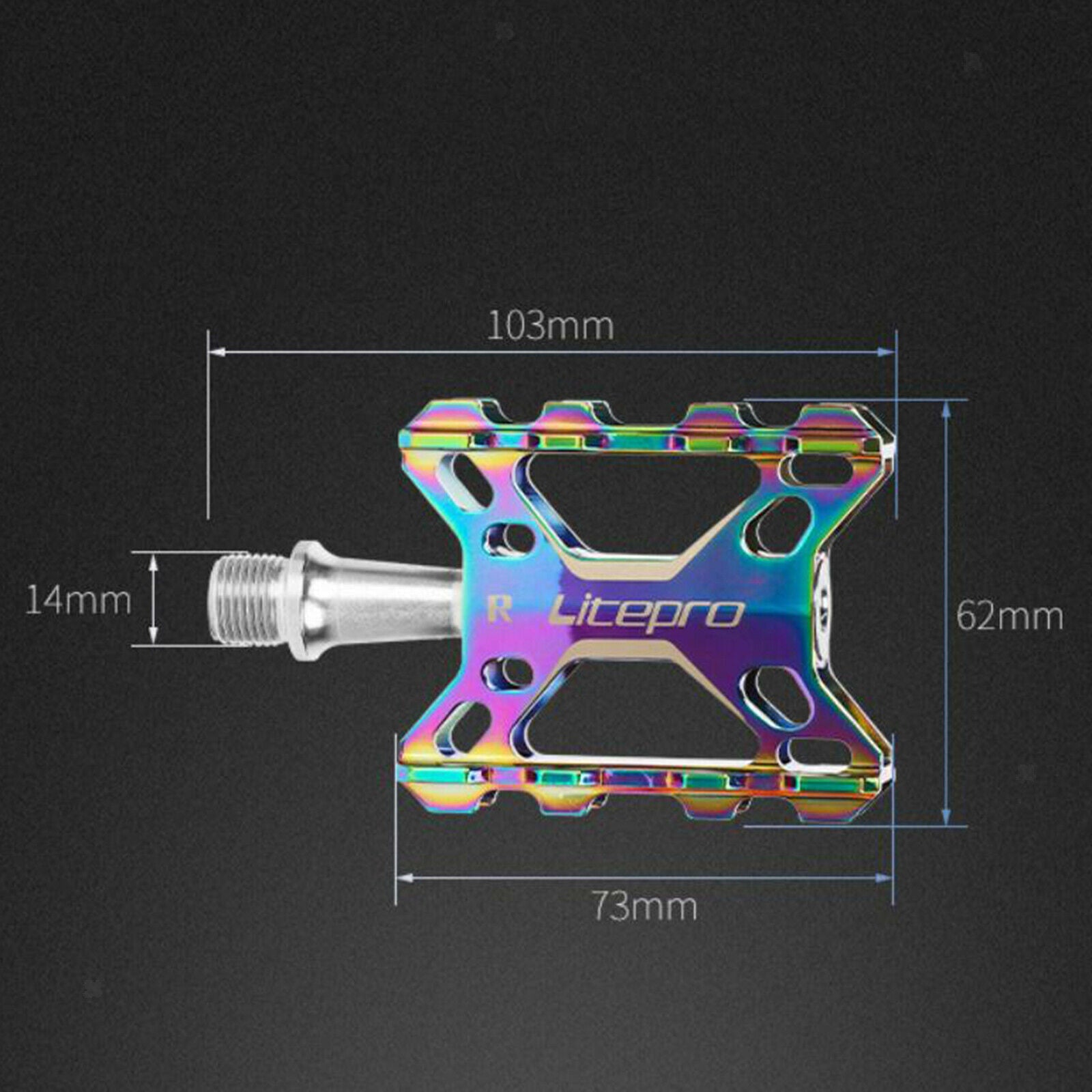 Non-slip Kids Bike Pedals MTB Mountain Road Bicycle Flat Wide Platform