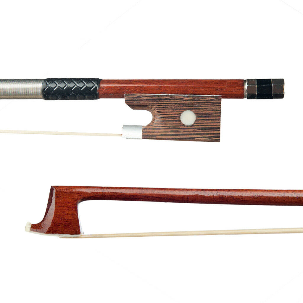 5 Pieces 4/4 Full Size Violin Bows Bright Sound for Students Beginners Kids