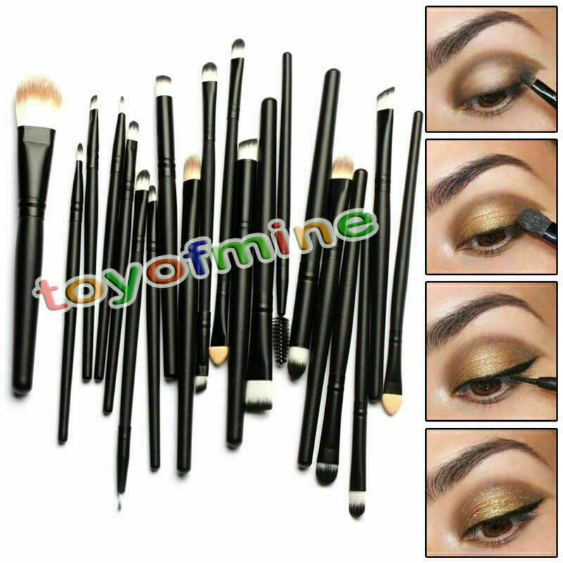 20pcs Makeup Brushes Kit Foundation Eyeshadow Eyebrow Eyeliner Lip Brush Tool