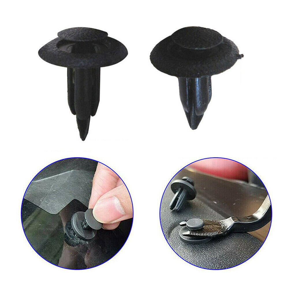 100pcs Trunk Screw Rivets Set Car Bumper Fender For Auto Plastic Fastener Clips