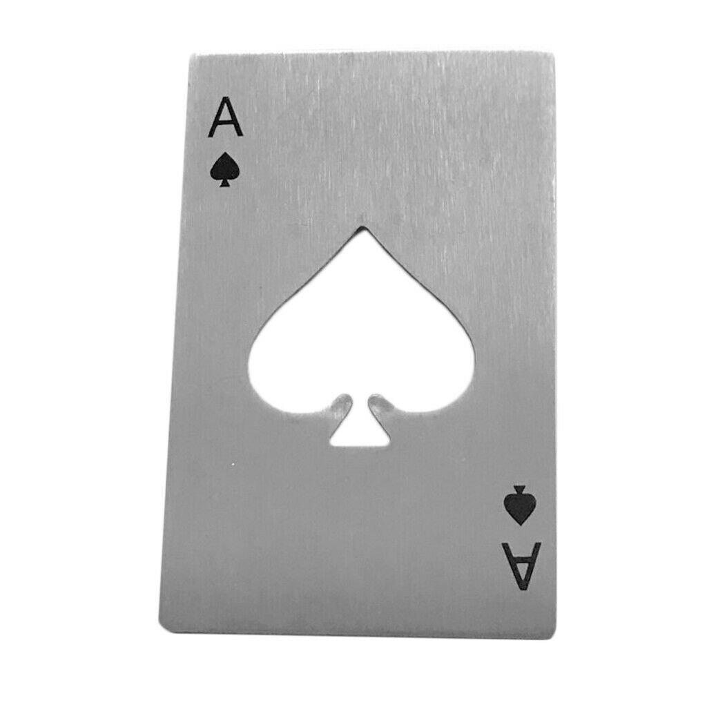 Pack of 3 Creative Poker Card Ace of Spades Beer Cover Lid Bottle Opener