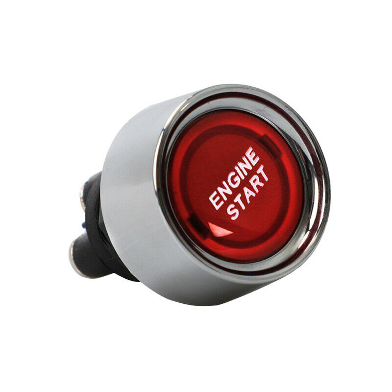 Universal Racing Car Red LED Illuminated Engine Start Switch Push Button Starter