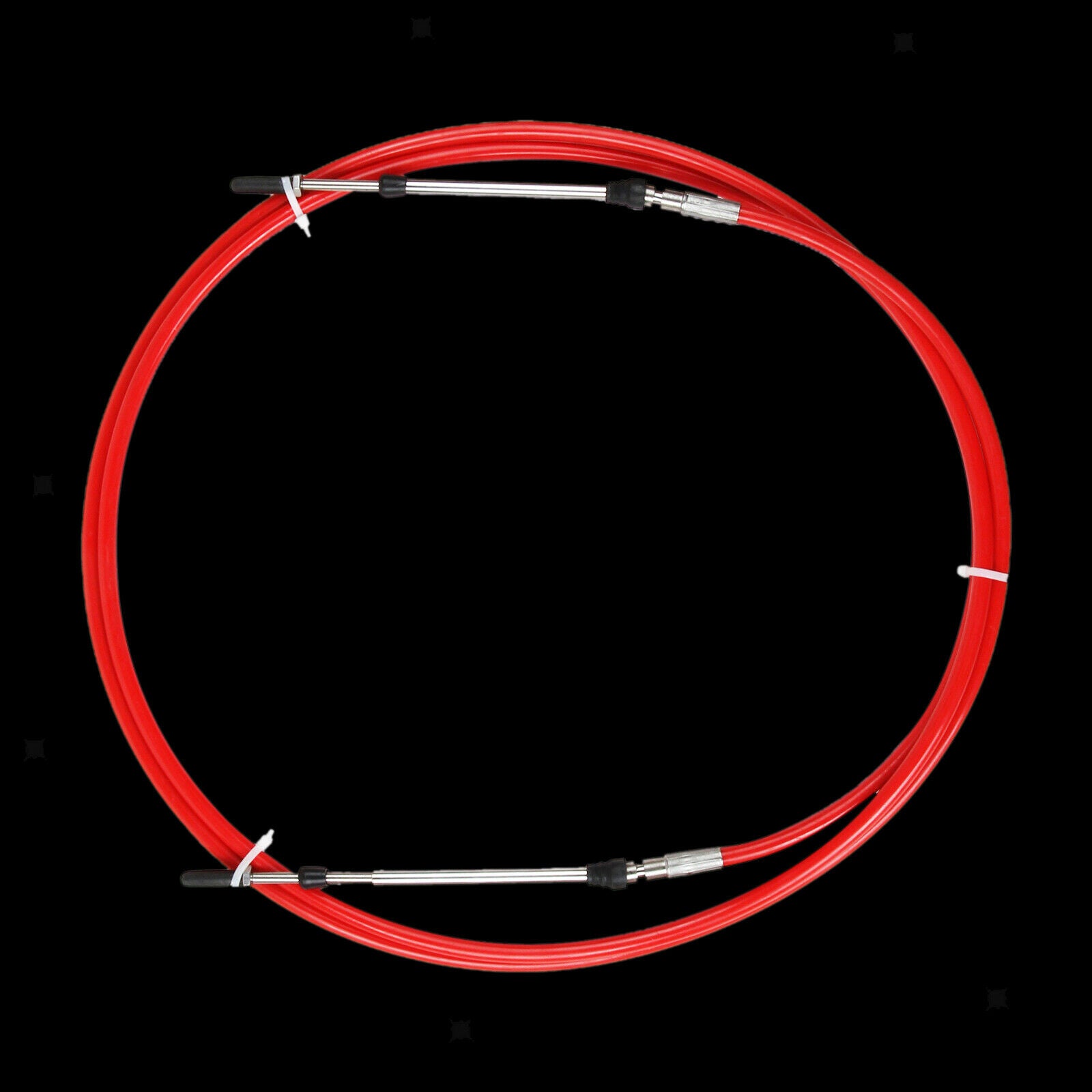 2pieces Universal Throttle Cable Red for Yacht Boat Motor Control Lever 13FT