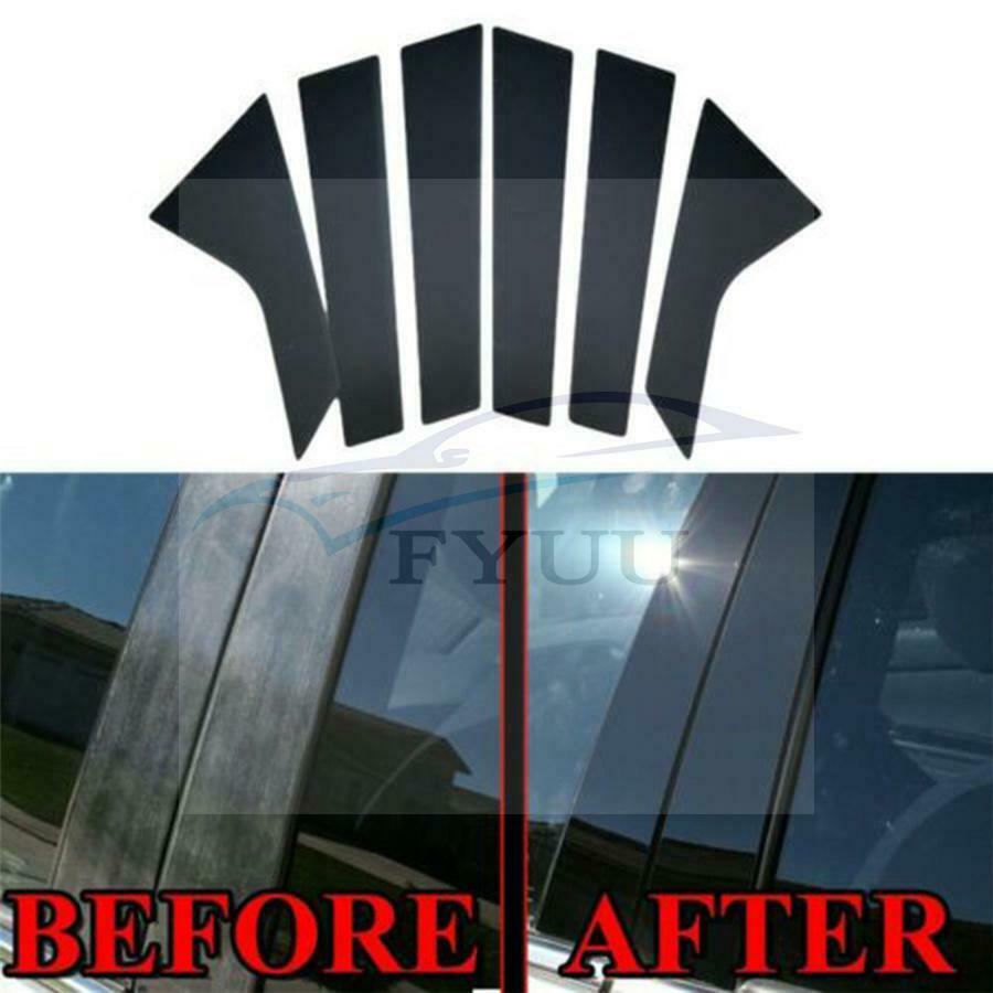 For Hyundai Sonata 2020-21 Gloss Black Door Window Center Pillar Post Cover Trim