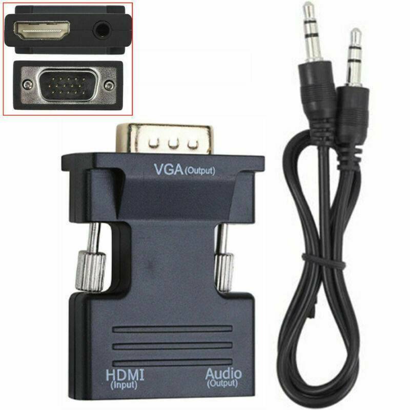 New HDMI TO VGA HDMI Female to VGA Male Converter adapter w/Audio Support 1080P~