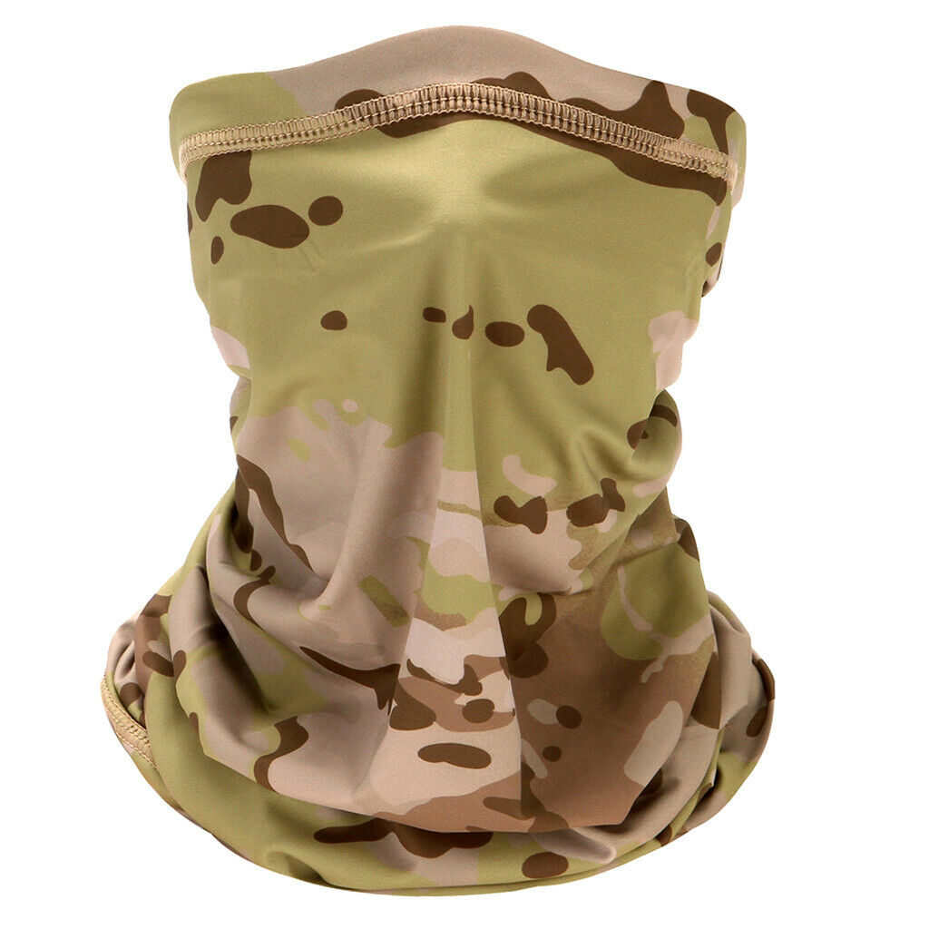2x Silk Like Cycling Face Guard Balaclava Scarf Ski Neck Warmer Helmet Liner