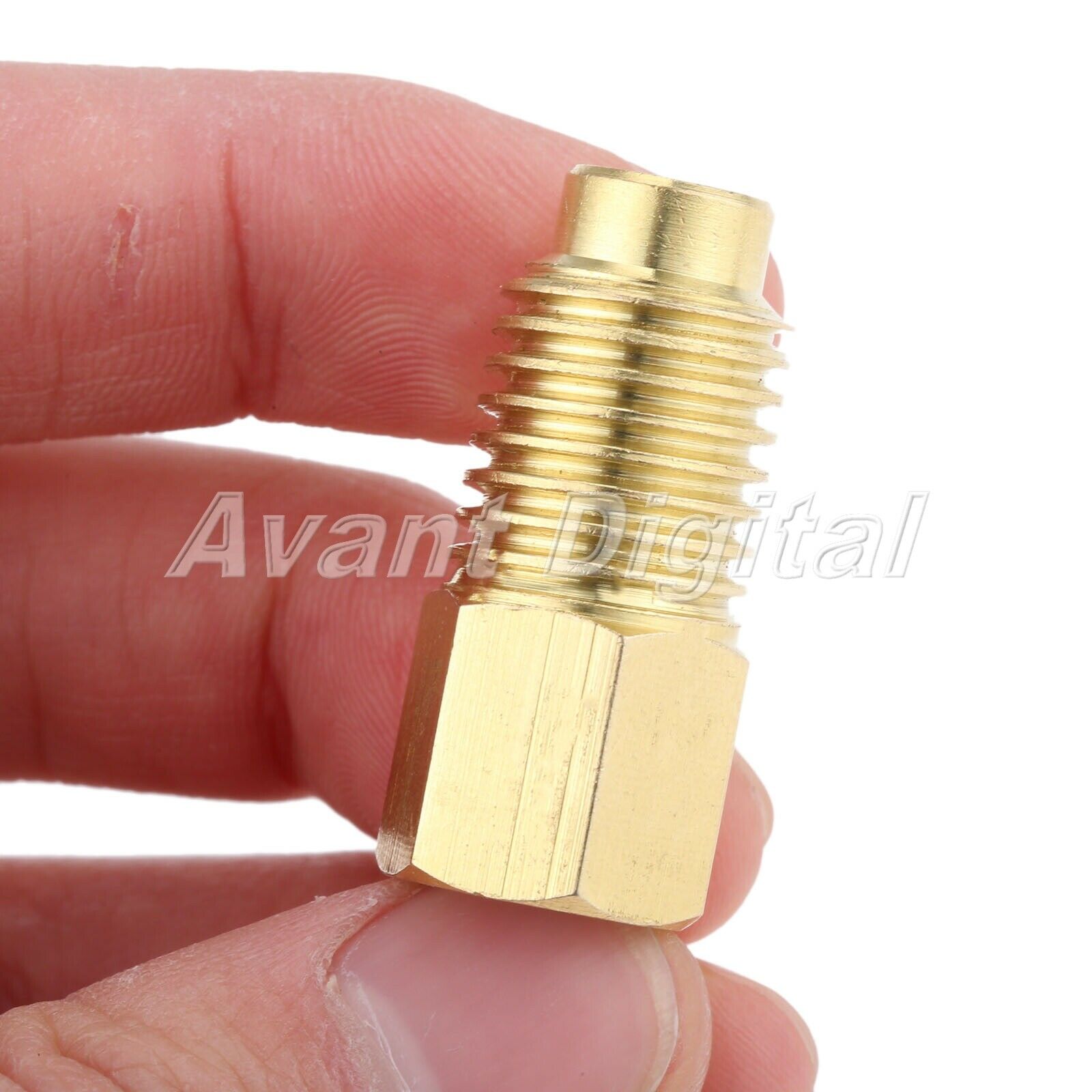 1/4" R12 To R134a Fitting Adapter Female Flare With O-ring X 1/2" Acme Male HM