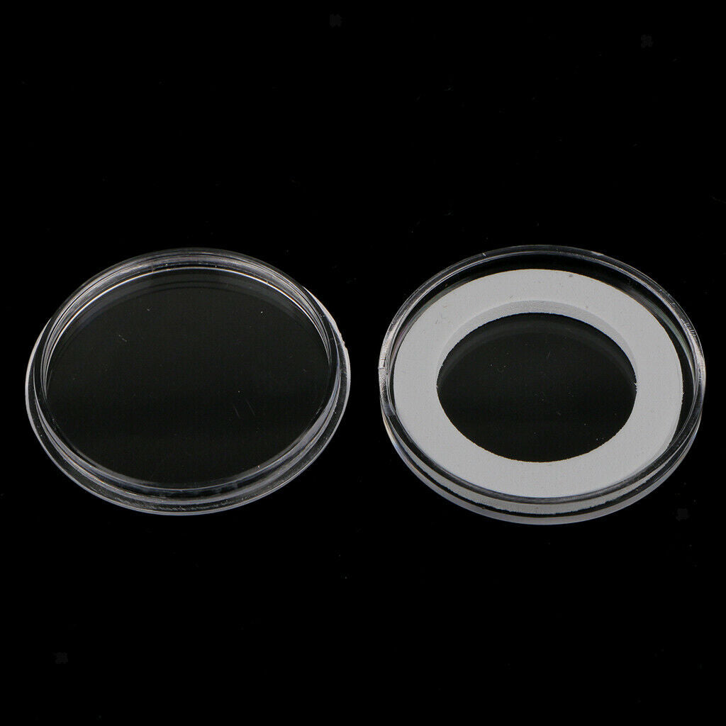 2 Pcs Commemorative Coin Holder Boxes for 3 Cions Holes for 38mm with NO COIN IN