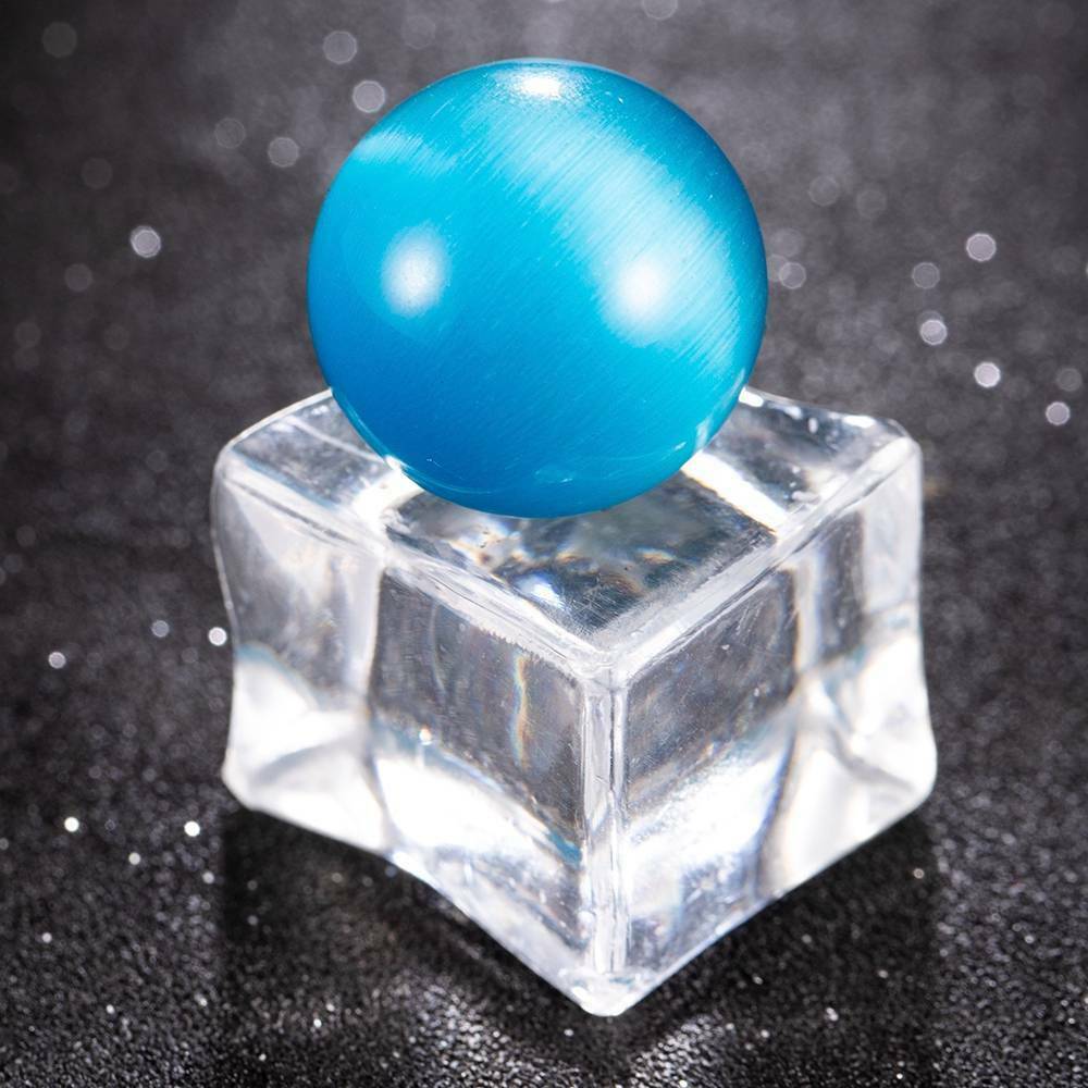 20mm Blue Cat's-eye Opal Natural Quartz Crystal Healing Stone Ball Sphere Hot!