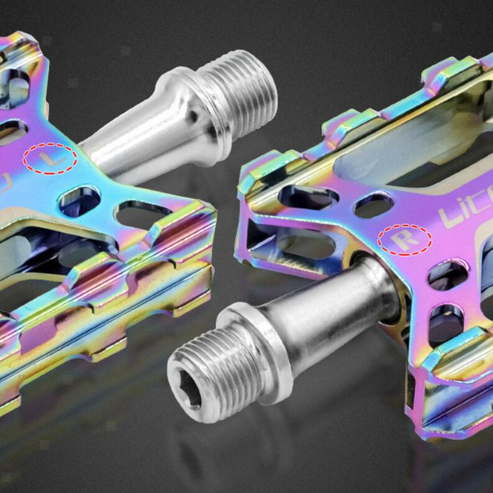Kids Bike Pedals Aluminum Alloy MTB Mountain Bicycle Flat Wide Platform