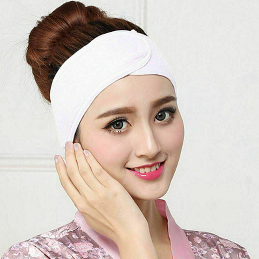 Women Soft Towel Hair Band Wrap Wide Headband Spa Bath Shower Yoga Sport Make Up