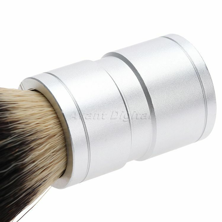 Practical Shaving Badger Hair Brush + Stainless Steel Bowl Cup Mug Barber Tool