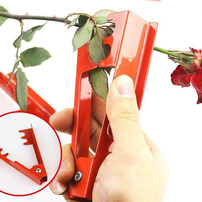 DIY Cut Tool Florist Metal Gardon Flower Rose Thorn Stem Leaf Stripper Rose Tool