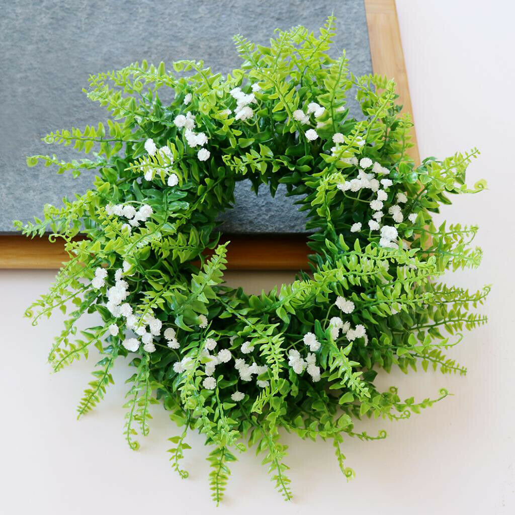 Romantic Simulation Gypsophila Front Door Lintel Wreath Bloosom Garland Home