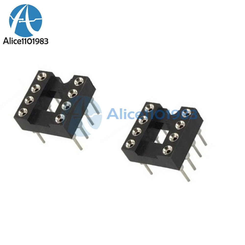50PCS 8Pin DIP SIP Round IC Sockets Adaptor Solder Type