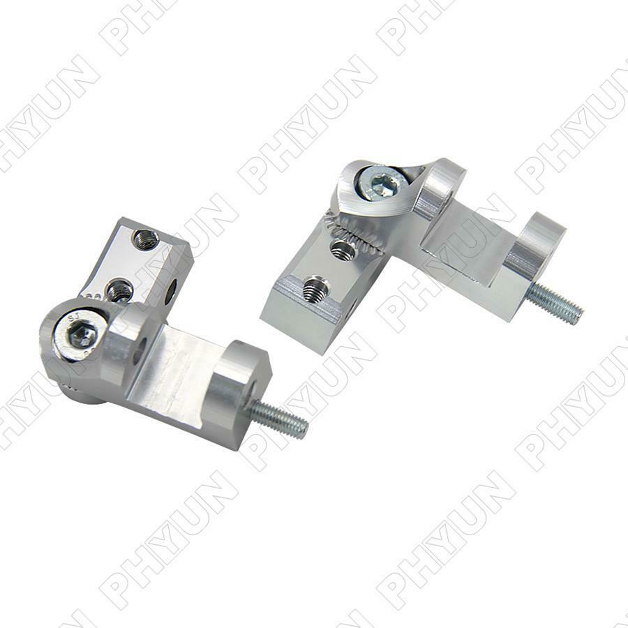 1 Pair Universal CNC Aluminum Motorcycle Foot Peg Passenger Footpeg Lowering Kit