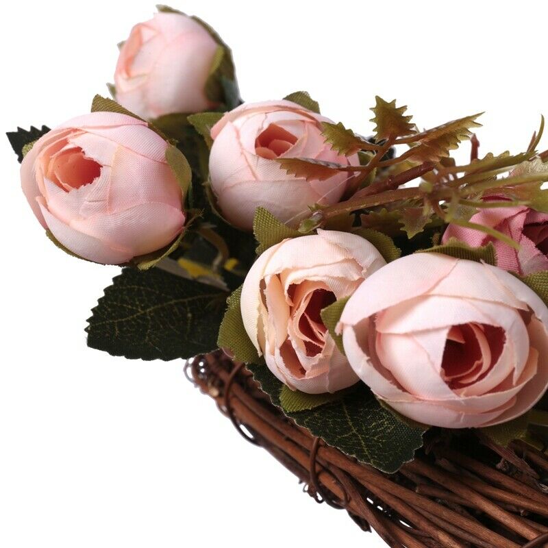 Christmas Flower Wreath Rose Garland With Elegant Best For Home Wall Door And S5