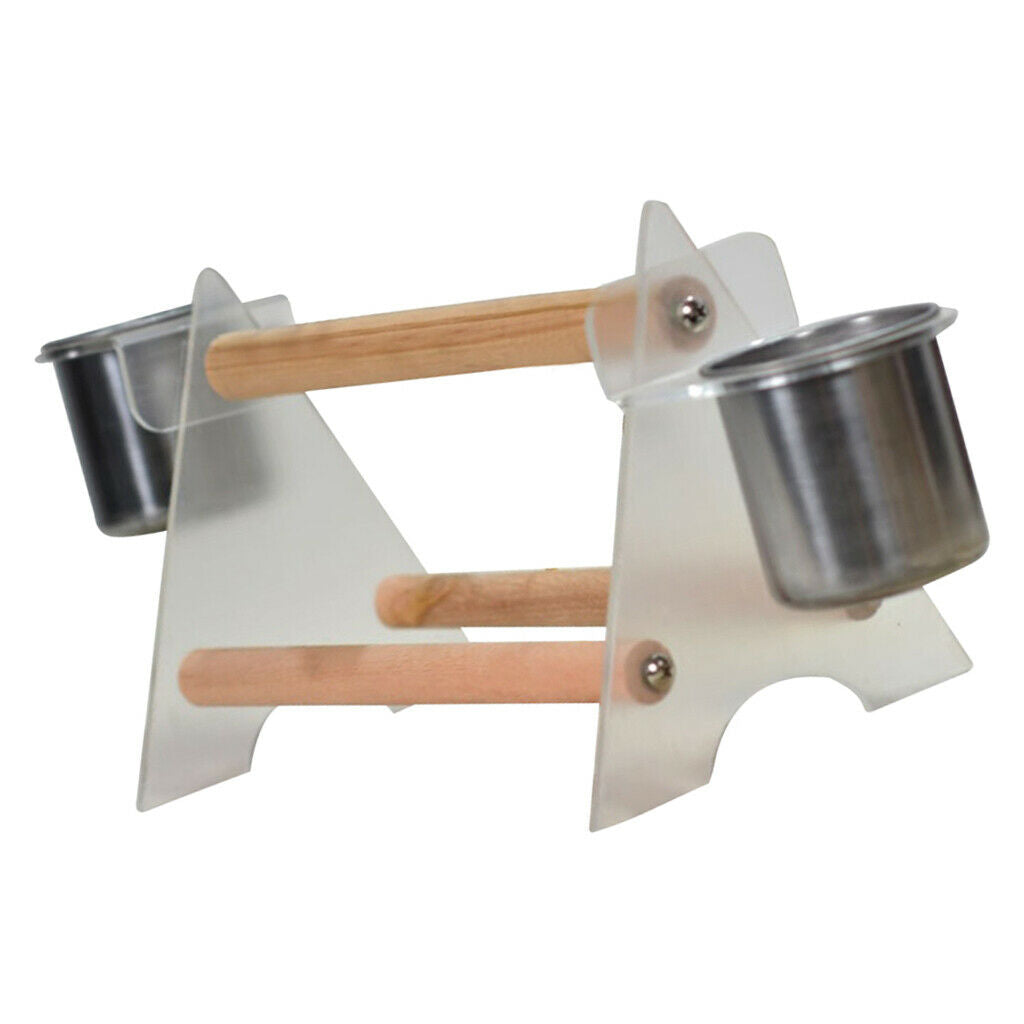 Bird Perch Stand Playground For Children Playground Grinding Leg Feeding Cup