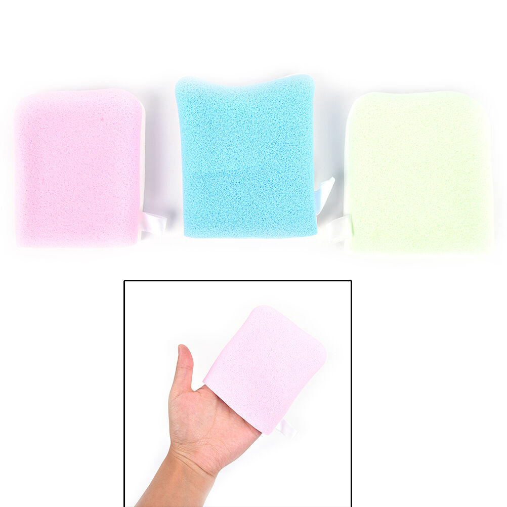 Reusable Microfiber Facial Sponge Face Towel Makeup Remover Cleansing Glov.l8