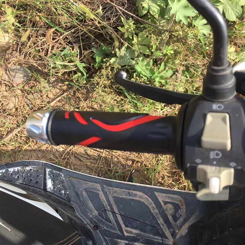 Dirt Bike Grips Motorcycle Grips 7/8 Handlebar Grips Rubber Anti-Slip End Plug