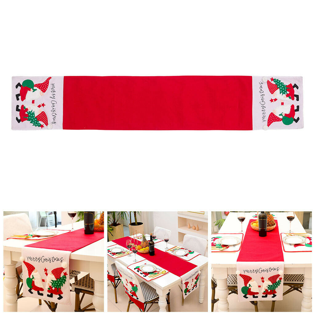 Christmas Table Runner Placemats for Centerpiece Dining Table Decorations