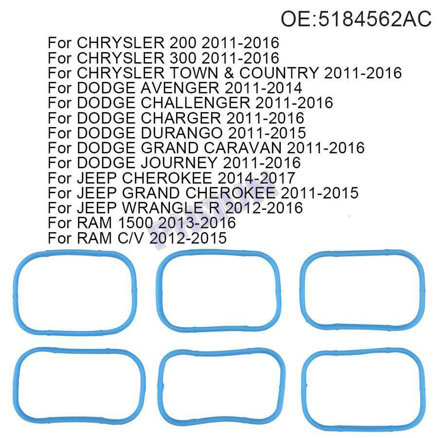 12pcs Upper & Lower Intake Manifold Gaskets Set For Chrysler Dodge Jeep RAM 3.6L